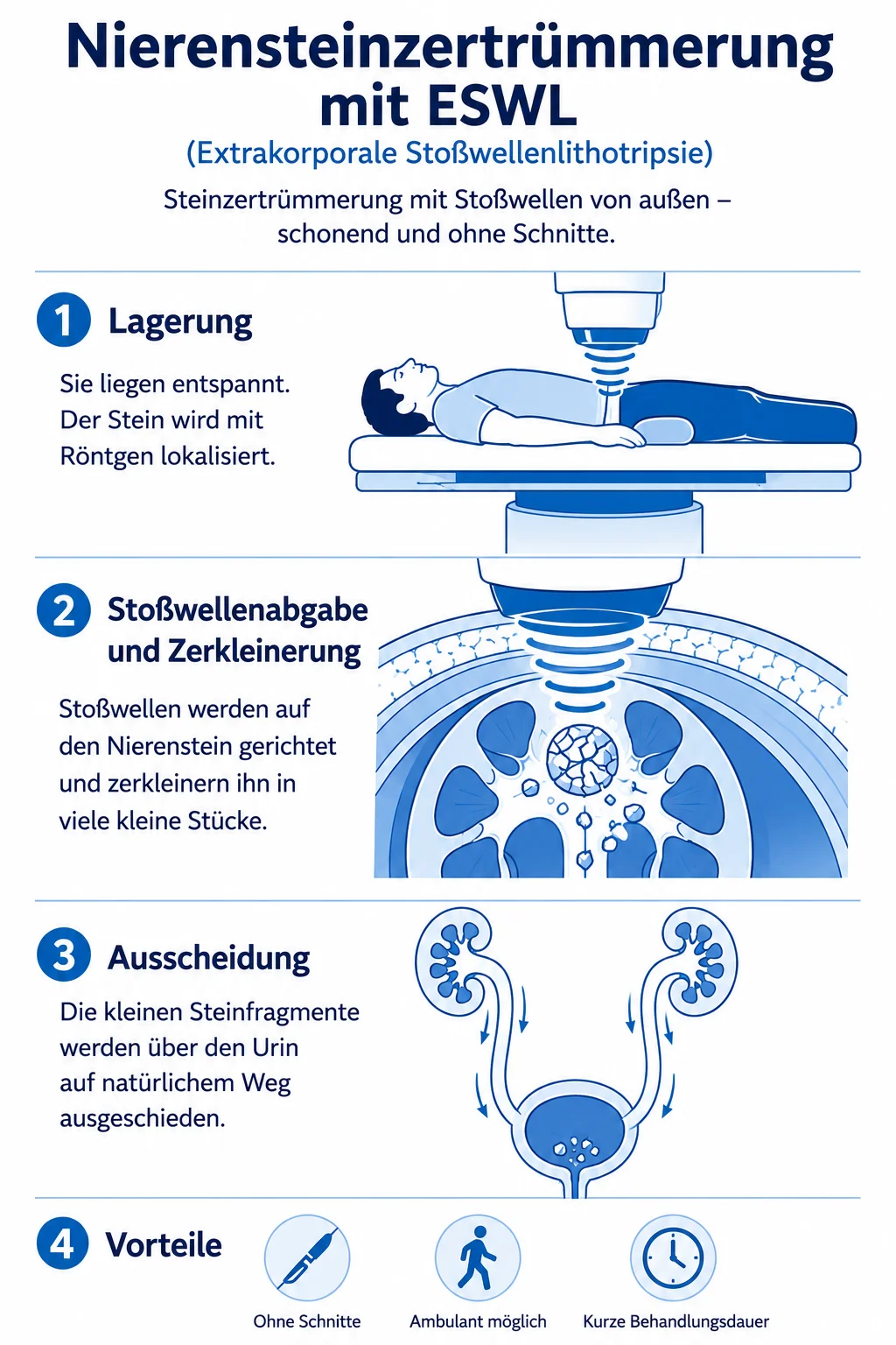 Nierensteinzertrümmerung (ESWL) – Behandlung bei Urocentrum West